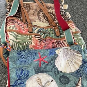 Set of 3 bags for the beach.